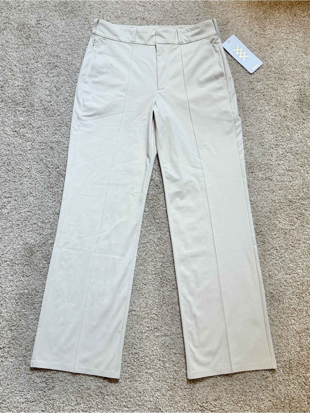 Rhone Birdie Cropped Trouser Golf Pants NEW Women’s 4 Light Sand/Cream Office